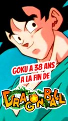 Goku a 38 ans à la fin de Dragon Ball le savait-tu ???