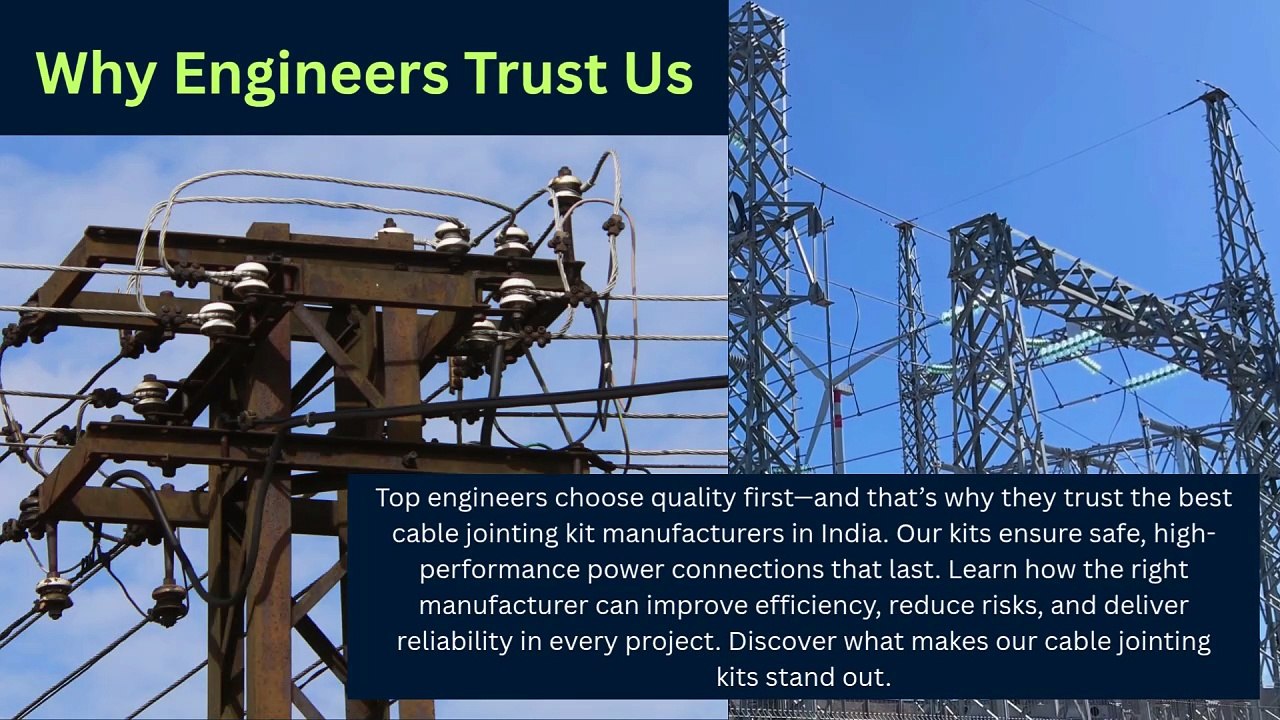 Reliable Solutions by Cable Jointing Kit Manufacturers in India
