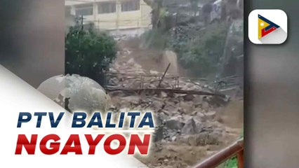 Ilang lugar sa Benguet, apektado ng landslide at baha dahil sa Bagyong #EmongPH