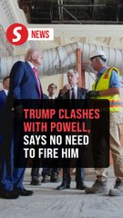 Trump clashes with Fed chair during tour, reiterates no need to fire him