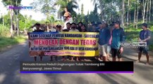 Pemuda Kansa Peduli Lingkungan Kompak Menolak Pertambangan Mineral PT BSI, Pasang Spanduk di Beberapa Titik Strategis