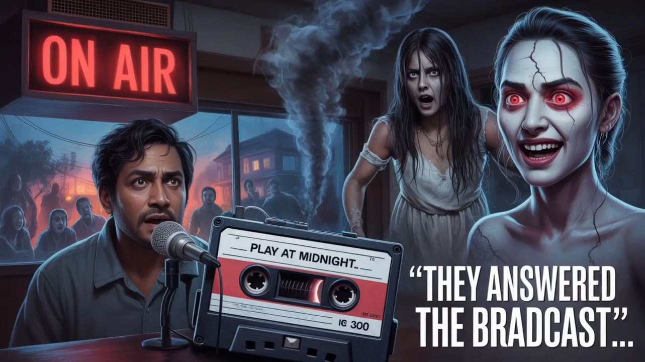 The Final Broadcast – When the Tape Played, the Town Went Insane! | Horror Story