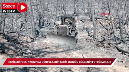 Eskişehir'deki yangında görevlilerin şehit olduğu bölgenin fotoğrafları ortaya çıktı