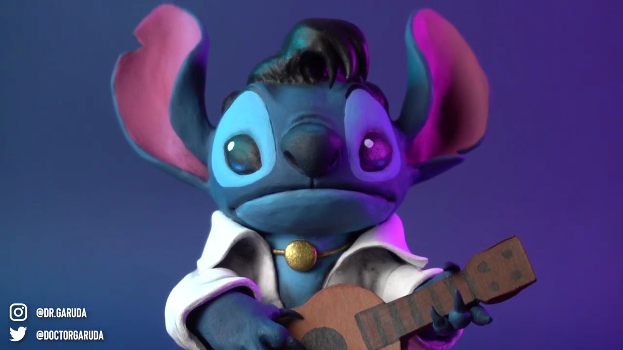 Sculpting STITCH As Elvis Presley  Disney Lilo And Stitch