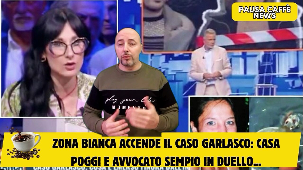Zona Bianca accende il caso Garlasco casa Poggi e avvocato Sempio in duello...