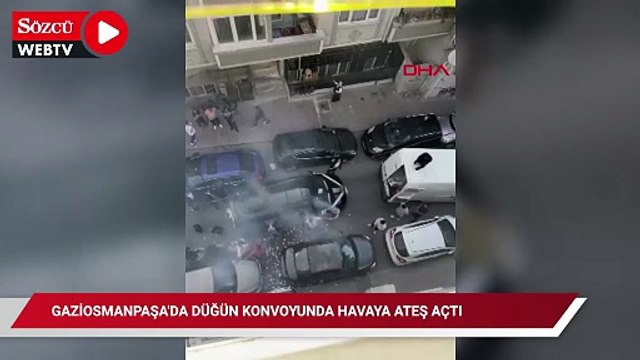 Gaziosmanpaşa'da düğün konvoyunda havaya ateş açtı; gözaltına alındı
