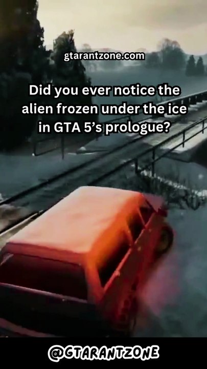 Did you ever notice the alien frozen under the ice in GTA 5’s prologue? - GTA Rant Zone