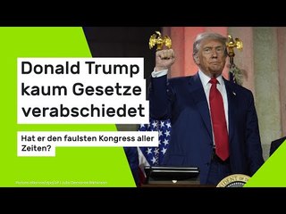 Donald Trump kaum Gesetze verabschiedet - hat er den faulsten Kongress aller Zeiten?