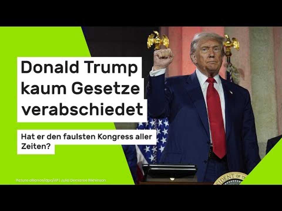Donald Trump kaum Gesetze verabschiedet - hat er den faulsten Kongress aller Zeiten?