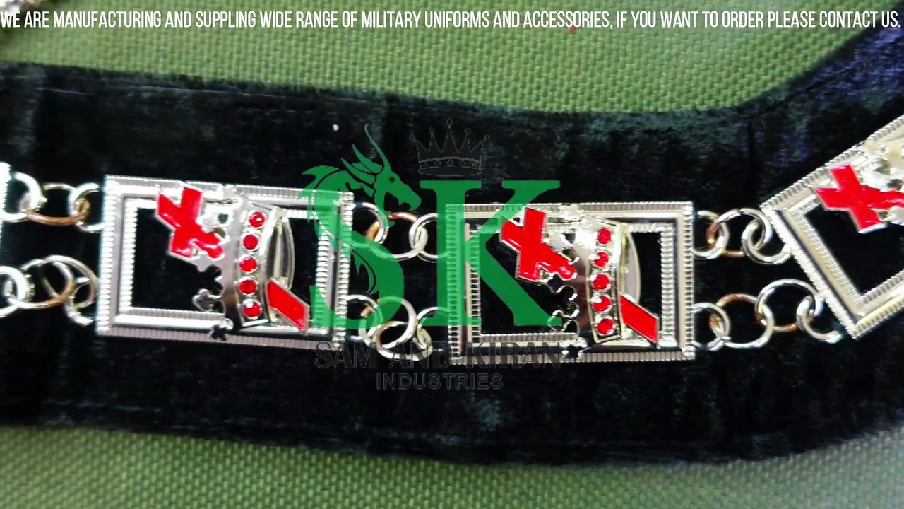 Wholesale Masonic Regalia Chain Collar, Masonic Knight Templar Officer Chain Collar Silver