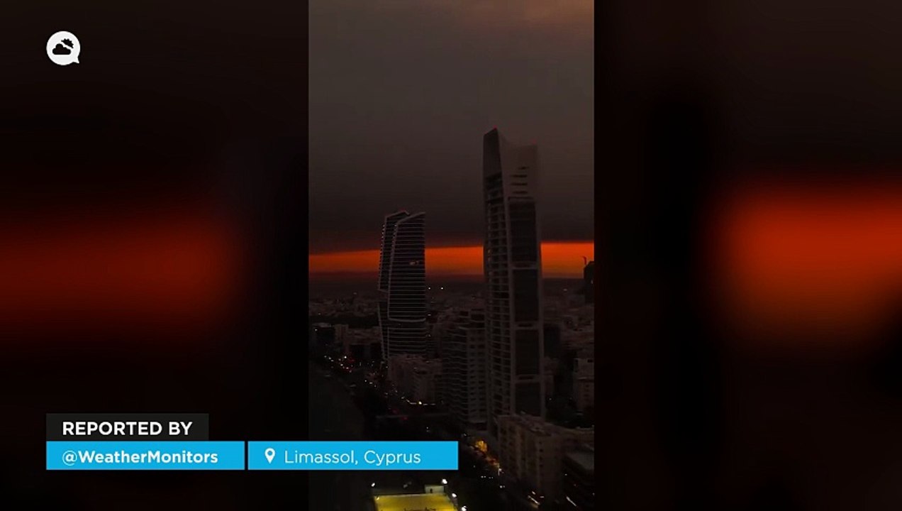 More than 10,000 hectares are burning in Limassol, Cyprus! The sky on the island has darkened with smoke