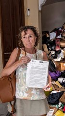 La inquilina que se encontró sus cosas tiradas