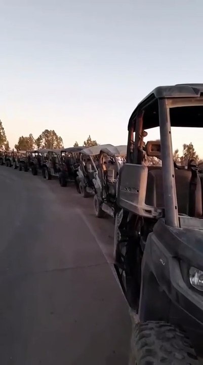 Concentración de quads y buggies en el Teide