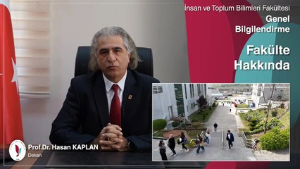 Dekan Prof. Kaplan, İnsan ve Toplum Bilimleri Fakültesi’ni Anlattı!