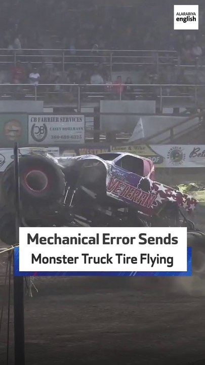 Mechanical Error Sends Tire Flying