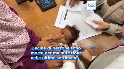 All'ospedale di Gaza i primi decessi di bambini sani a causa della malnutrizione