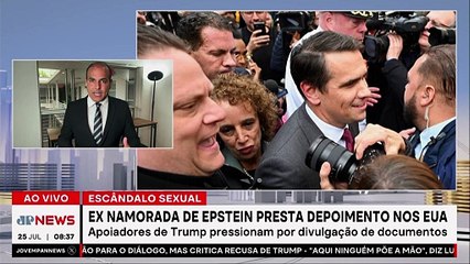 Ex-namorada de Epstein depõe nos EUA em meio a polêmica envolvendo Trump