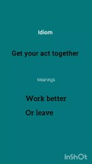 idioms/general knowledge