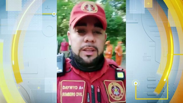 corpo de bombeiros e polícia militar investigam local suspeito de mau cheiro com ajuda de cães farejadores