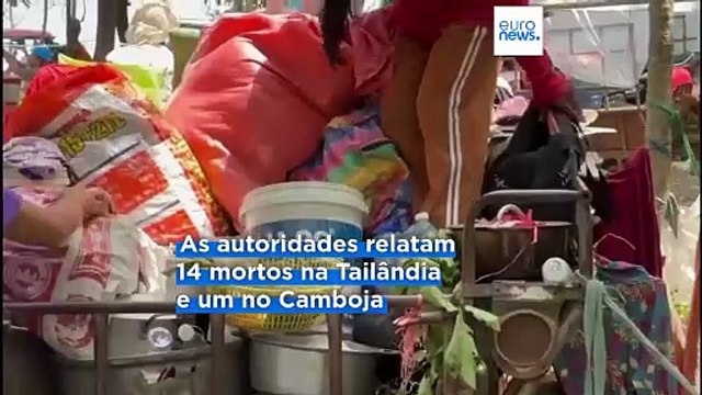 Dezenas de milhares de pessoas deslocadas devido à escalada dos confrontos fronteiriços entre Tailândia e Camboja