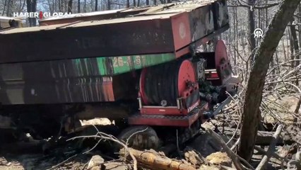 Afyonkarahisar'daki yangının neden olduğu tahribat görüntülendi