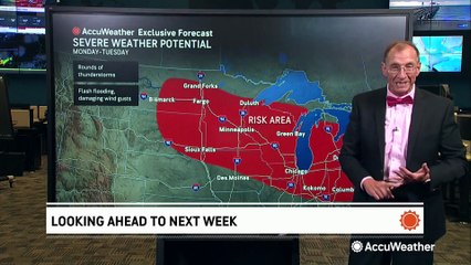 Looking ahead: Storms across Midwest; Sizzling heat in Plains