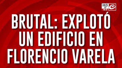 Tremenda explosión en un edificio deja varias personas heridas y sin hogar