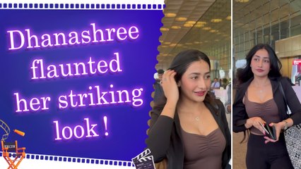 Dhanashree wows fans with her stunning airport look