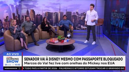 Sob INVESTIGAÇÃO, Marcos do Val VIAJA à Disney mesmo PROIBIDO pelo STF