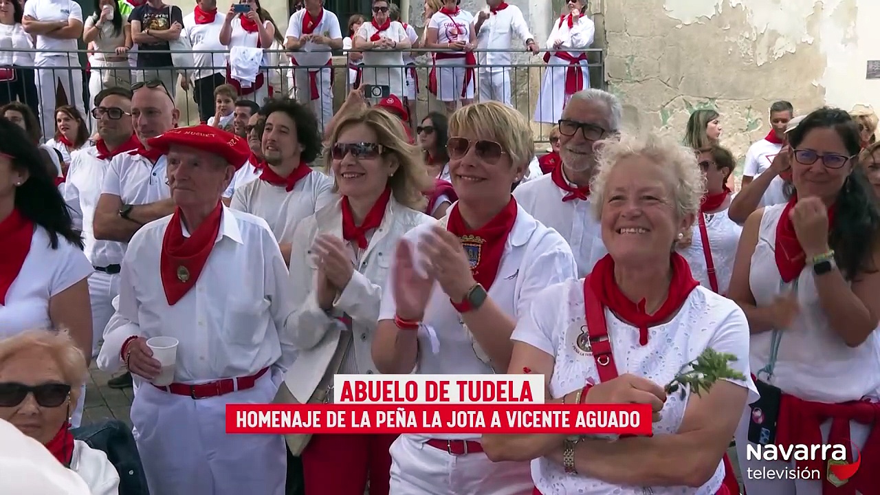 Vicente Aguado es el 'Abuelo de Tudela 2025'