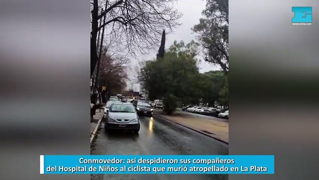 Conmovedor, así despidieron sus compañeros del Hospital de Niños al ciclista que murió atropellado en La Plata