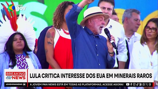 Lula critica interesse dos EUA em minerais raros do Brasil | BREAKING NEWS