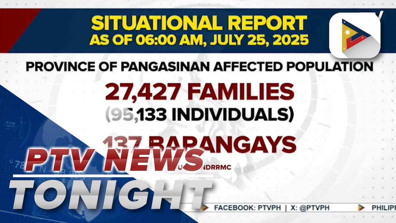 Almost 700K individuals affected in Pampanga by recent weather disturbances | via Denisse Osorio