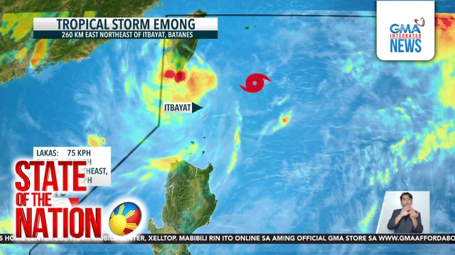 Bagyong #EmongPH, patuloy na kumikilos palayo ng Batanes | SONA