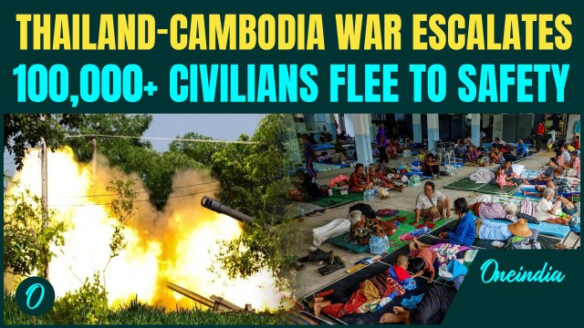 Thailand-Cambodia War: 100,000 Thais Flee As Cambodian Rockets Rain On Border Cities | UN Silent