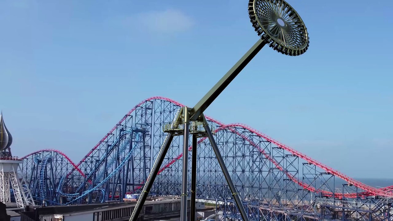 CGI reveals how Blackpool Pleasure Beach Resort's new 138ft Aviktas ride will change town's skyline