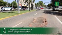 El peligro para conductores de la avenida Fernández Dominguez