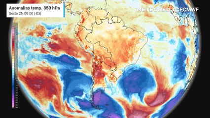 Sexta-feira, 25 de julho: Massa de ar polar avança pelo sul do Brasil a partir de domingo (27).