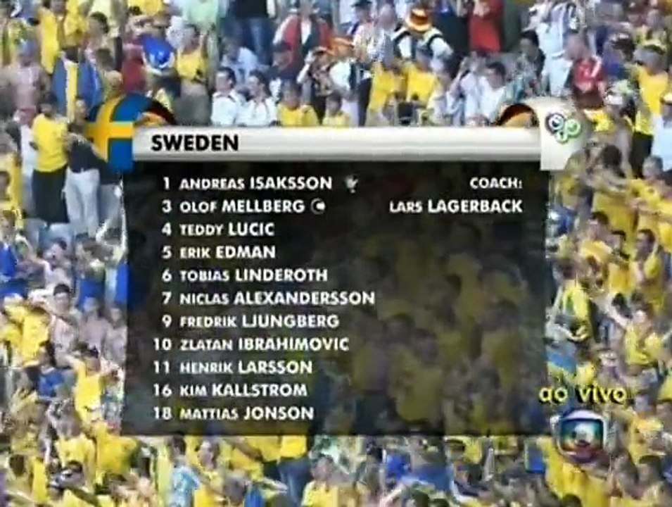 Copa do Mundo 2006  Alemanha x Suécia (1/8 finais) com Cléber Machado (Globo)