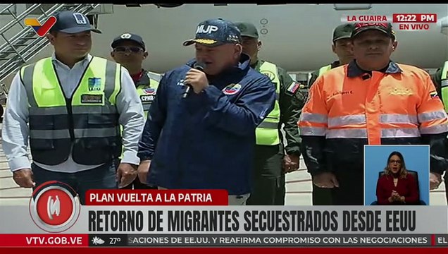 Arriba al país un nuevo vuelo con migrantes venezolanos provenientes de los Estados Unidos
