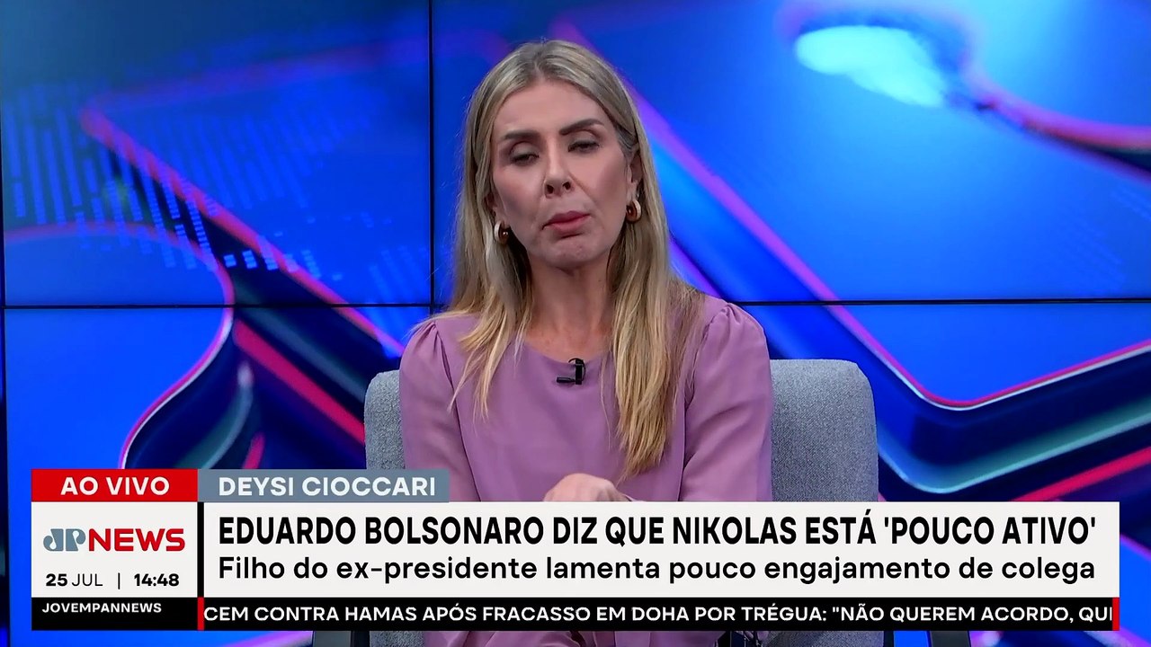 Eduardo Bolsonaro cobra Nikolas Ferreira por si...