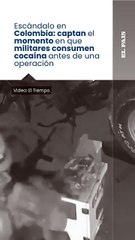 Un impactante video que circula en redes sociales en el que se ve a efectivos uniformados aspirando una sustancia por la nariz, presuntamente cocaína