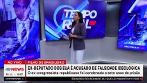 Ex-deputado americano George Santos se entrega e é acusado de falsidade | TEMPO REAL