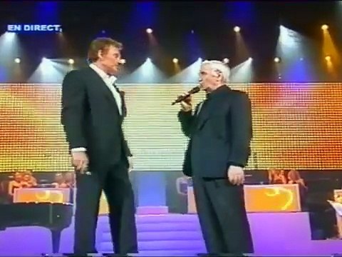 Johnny Hallyday & Charles Aznavour - Sur ma vie (Duo Live - TF1, 22 Mai 2004)