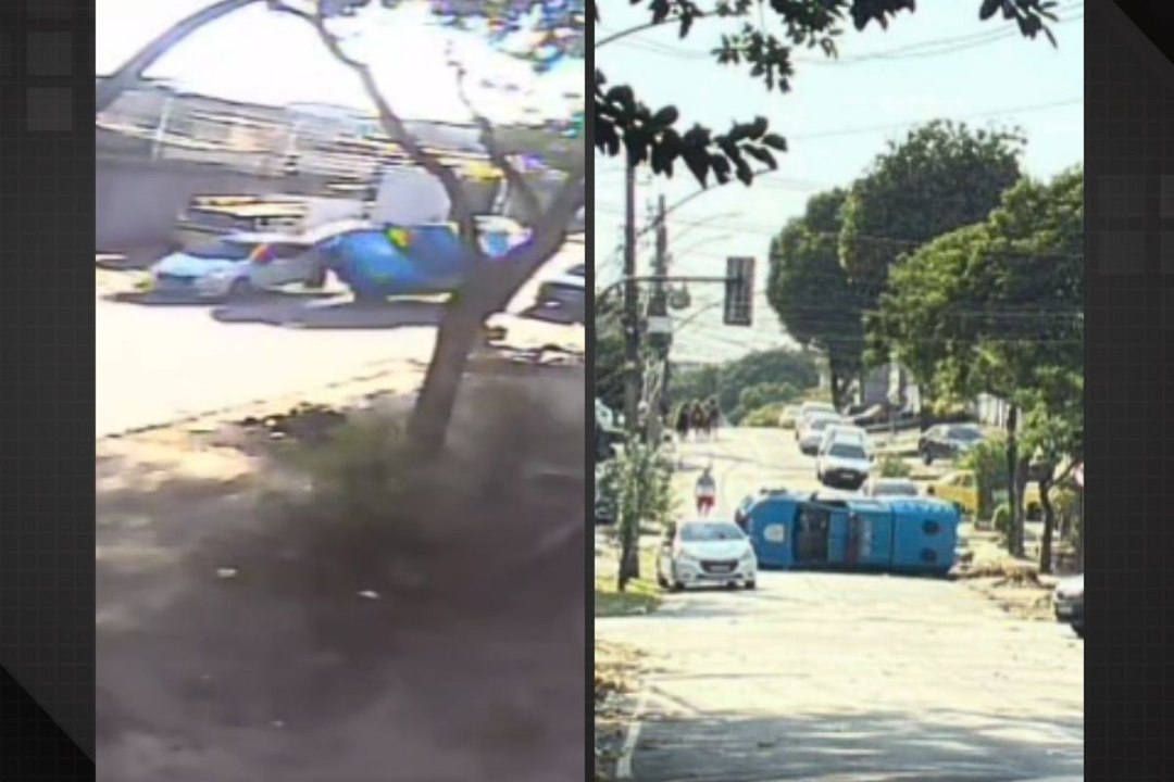 Viatura da PM tomba durante patrulhamento em Cordovil