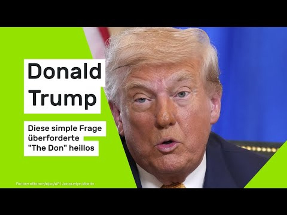 Donald Trump: Diese simple Frage überforderte 'The Don' heillos