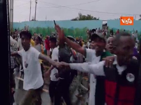 La premier accolta a Jimma in Etiopia dagli abitanti: Meloni, Meloni