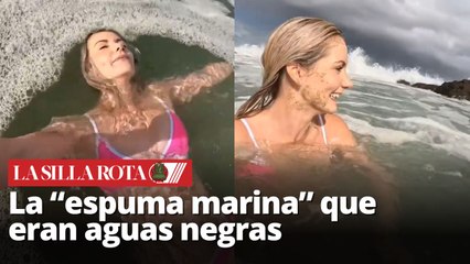 Influencer nada entre heces