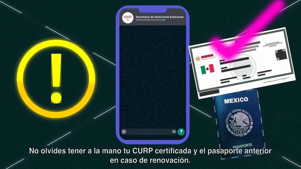 ¿Cómo renovar tu pasaporte mexicano por WhatsApp?