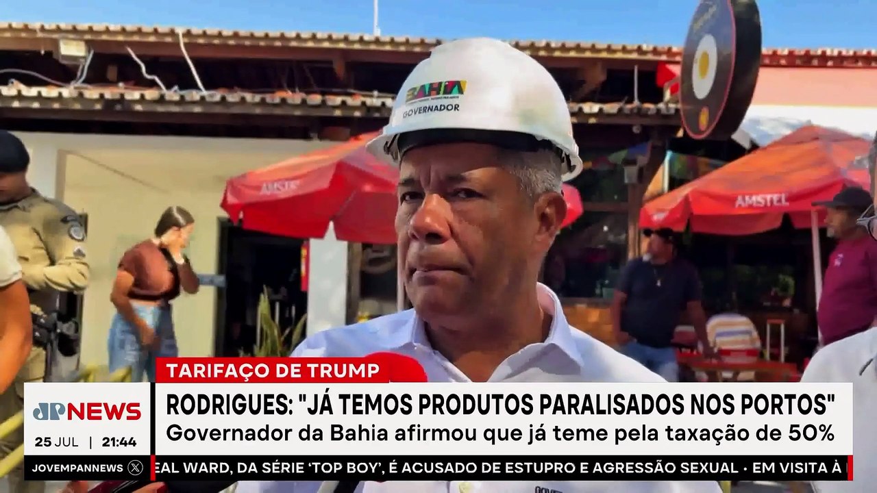 Governador da Bahia, Jerônimo Rodrigues afirma: “Já temos produtos paralisados nos portos”